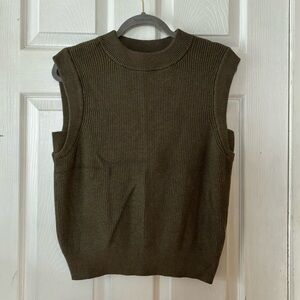 A New Day Olive Green Sweater Vest Size Medium